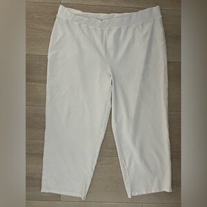 Eileen Fisher wide leg pants in white xl